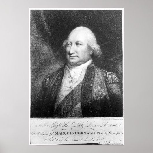Charles, Marquis van Cornwallis, 1799 Poster (Voorkant)