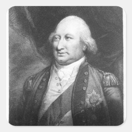 Charles, Marquis van Cornwallis, 1799 Vierkante Sticker (Voorkant)