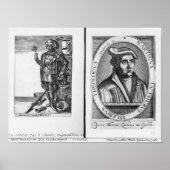 Charles Martel en Martin Luther Poster (Voorkant)