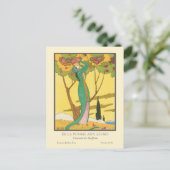 Charles Martin  Art Deco Mode Briefkaart (Staand voorkant)