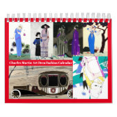 Charles Martin Art Deco Mode Kalender (Hoes)
