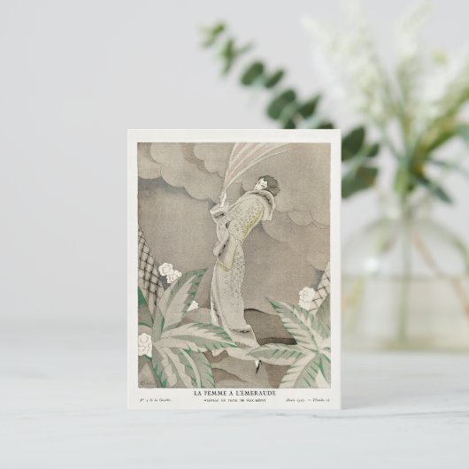 Charles Martin, Mode,  stijl Briefkaart (Staand voorkant)