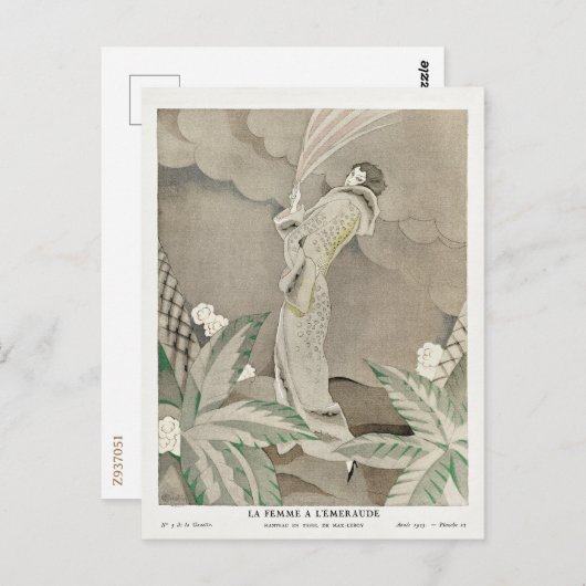 Charles Martin, Mode,  stijl Briefkaart (Voorkant / Achterkant)