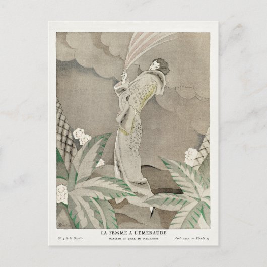 Charles Martin, Mode,  stijl Briefkaart (Voorkant)