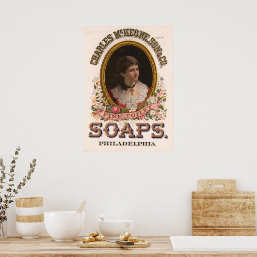 Charles McKeone, Son & Co., Antiek Soap advertenti Poster (Keuken)
