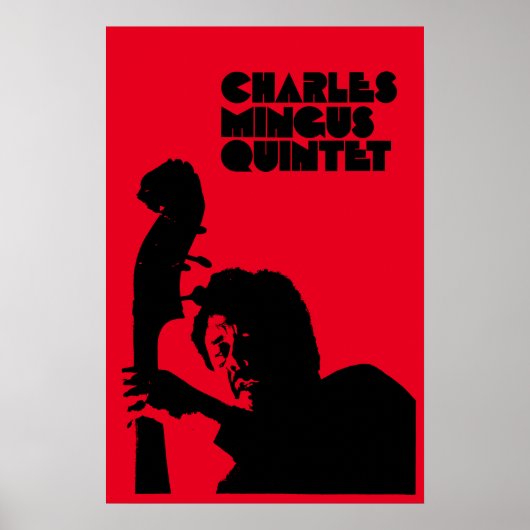 Charles Mingus Quintet Jazz Vintage Poster (Voorkant)
