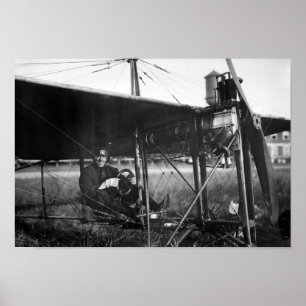 Charles Murphy in Police Monoplane - 1914 Poster