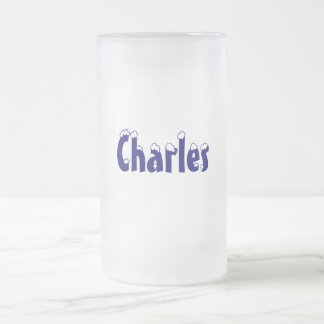 Charles-Name Style-Frosted Mok