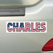 Charles Name Vorname USA Aufkleber Sticker Auto (Op auto)