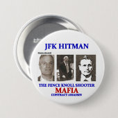 Charles Nicoletti over JFK Hitman Ronde Button 7,6 Cm (Voorkant /achterkant)
