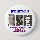Charles Nicoletti over JFK Hitman Ronde Button 7,6 Cm (Voorkant)