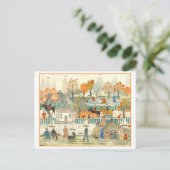Charles Prendergast Schilderij, Central Park in He Briefkaart (Staand voorkant)