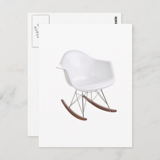 Charles & Ray Eames Shell Eiffel Rocking Chairman Briefkaart (Voorkant / Achterkant)