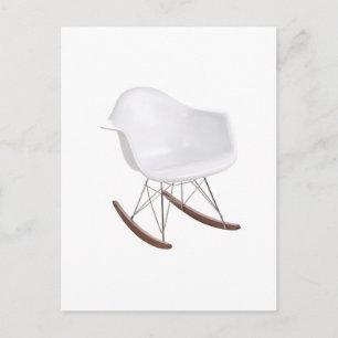 Charles & Ray Eames Shell Eiffel Rocking Chairman Briefkaart