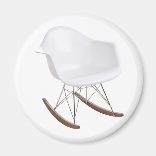Charles & Ray Eames Shell Eiffel Rocking Chairman Magneet (Voorkant)