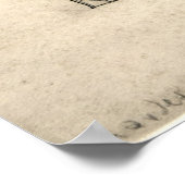 Charles Rennie Mackintosh 1890 nieuwjaarskaart Poster (Hoek)