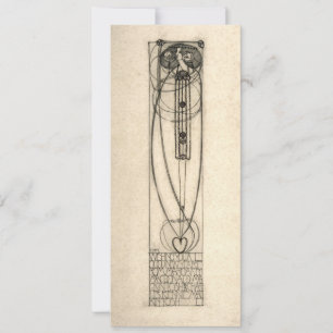 Charles Rennie Mackintosh 1890 Sjabloon nieuwjaar