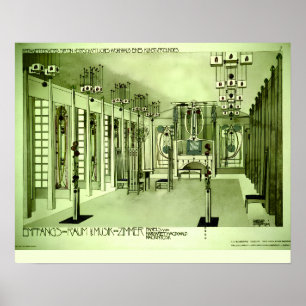 Charles Rennie Mackintosh 1901 Tekening Poster