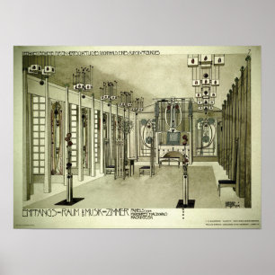 Charles Rennie Mackintosh 1901 Tekening Poster