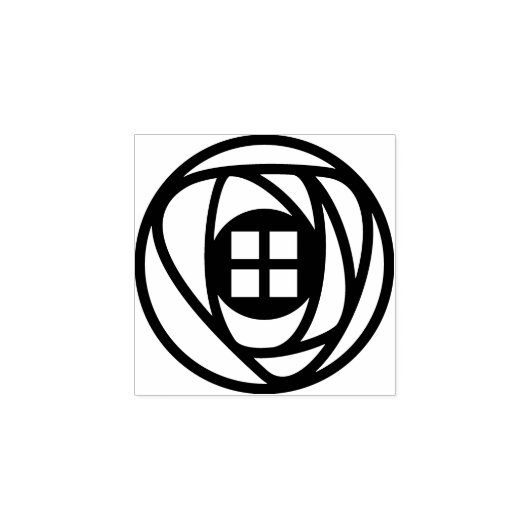 Charles Rennie Mackintosh Arts & Crafts Style Roos Rubberstempel (Afrduk)