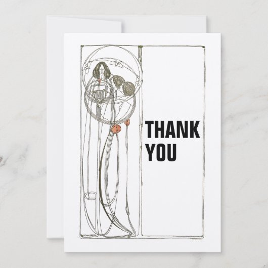  Charles Rennie Mackintosh Bedankkaart (Voorkant)