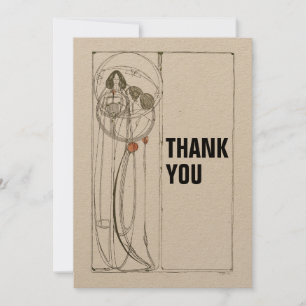  Charles Rennie Mackintosh Bedankkaart