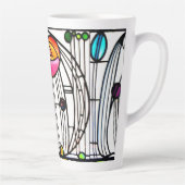 Charles Rennie Mackintosh bloemen ontwerp Latte Mok (Rechts)