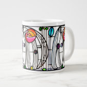 Charles Rennie Mackintosh bloemen Venster Grote Koffiekop (Voorkant rechts)