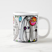 Charles Rennie Mackintosh bloemen Venster Grote Koffiekop (Rechts)