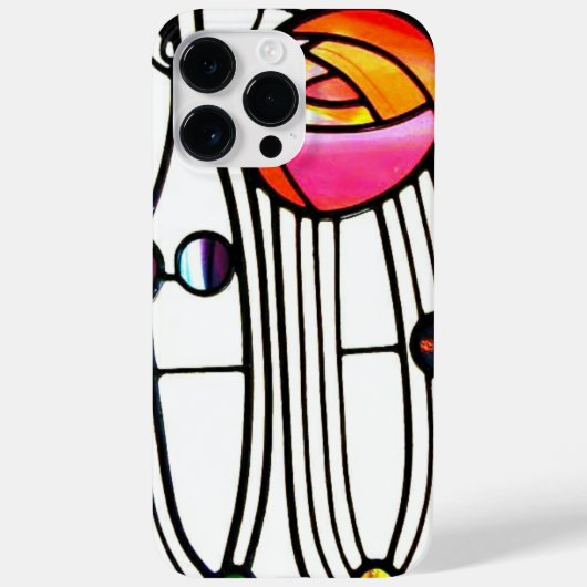 Charles Rennie Mackintosh bloemen Vensterontwerp Case-Mate iPhone Case (Achterkant)