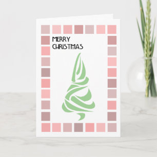 Charles Rennie Mackintosh Geïnspireerde Kerstkaart Feestdagen Kaart