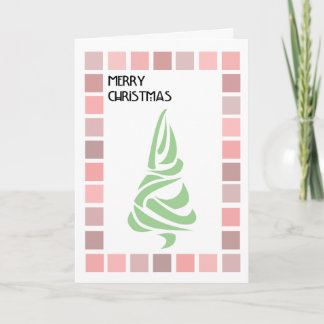 Charles Rennie Mackintosh Geïnspireerde Kerstkaart Feestdagen Kaart