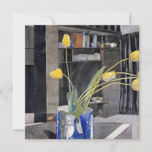 Charles Rennie Mackintosh - Gele Tulips Feestdagenkaart