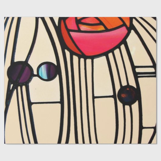 Charles Rennie Mackintosh Glas in lood Cadeaupapier (Vlak)