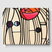 Charles Rennie Mackintosh Glas in lood Gastenboek (Voorkant)