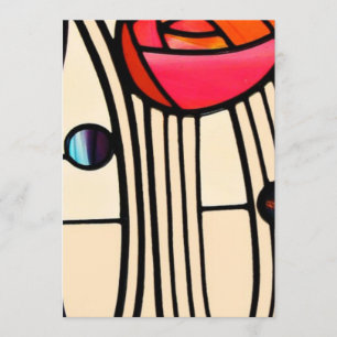 Charles Rennie Mackintosh Glas in lood Kaart