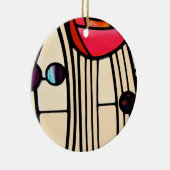 Charles Rennie Mackintosh Glas in lood Keramisch Ornament (Rechts)