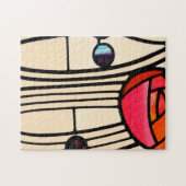 Charles Rennie Mackintosh Glas in lood Legpuzzel (Horizontaal)