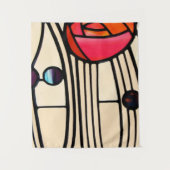 Charles Rennie Mackintosh Glas in lood Wandkleed (Voorkant)