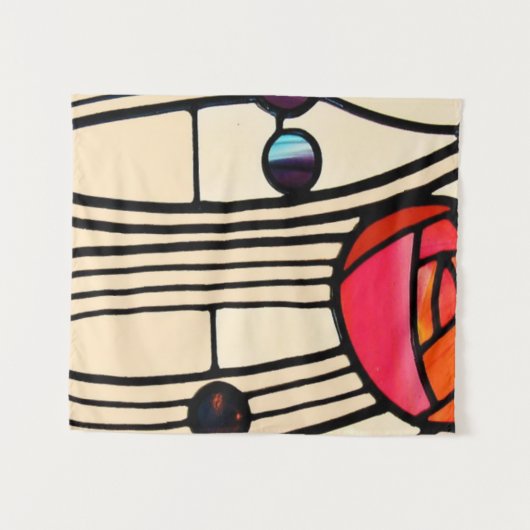 Charles Rennie Mackintosh Glas in lood Wandkleed (Voorkant (horizontaal))