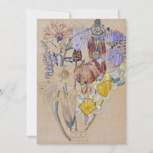 Charles Rennie Mackintosh - Mont Louis - Flower Feestdagenkaart