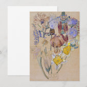 Charles Rennie Mackintosh - Mont Louis - Flower Kaart (Voorkant / Achterkant)