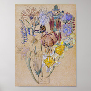 Charles Rennie Mackintosh - Mont Louis - Flower Poster