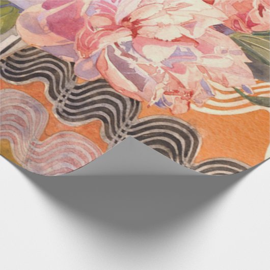Charles Rennie Mackintosh - Peonies Cadeaupapier (Hoek)
