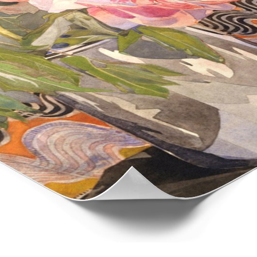 Charles Rennie Mackintosh - Peonies Poster (Hoek)