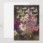 Charles Rennie Mackintosh - Petunia Feestdagenkaart (Voorkant / Achterkant)