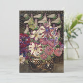 Charles Rennie Mackintosh - Petunia Feestdagenkaart (Staand voorkant)