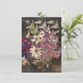 Charles Rennie Mackintosh - Petunias Bedankkaart (Staand voorkant)