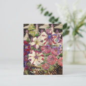 Charles Rennie Mackintosh - Petunias Briefkaart (Staand voorkant)