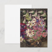 Charles Rennie Mackintosh - Petunias Informatiekaartje (Voorkant / Achterkant)